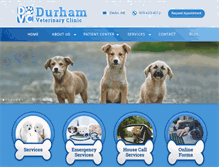 Tablet Screenshot of durhamvetclinic.com